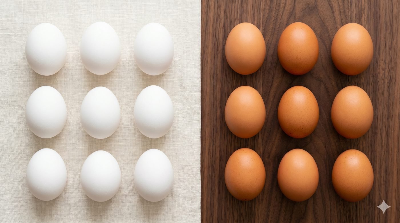 White vs brown eggs