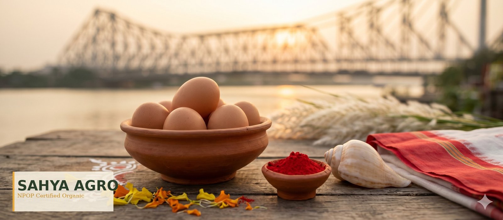 Sahya Agro — Bengali culture, Howrah Bridge, organic eggs