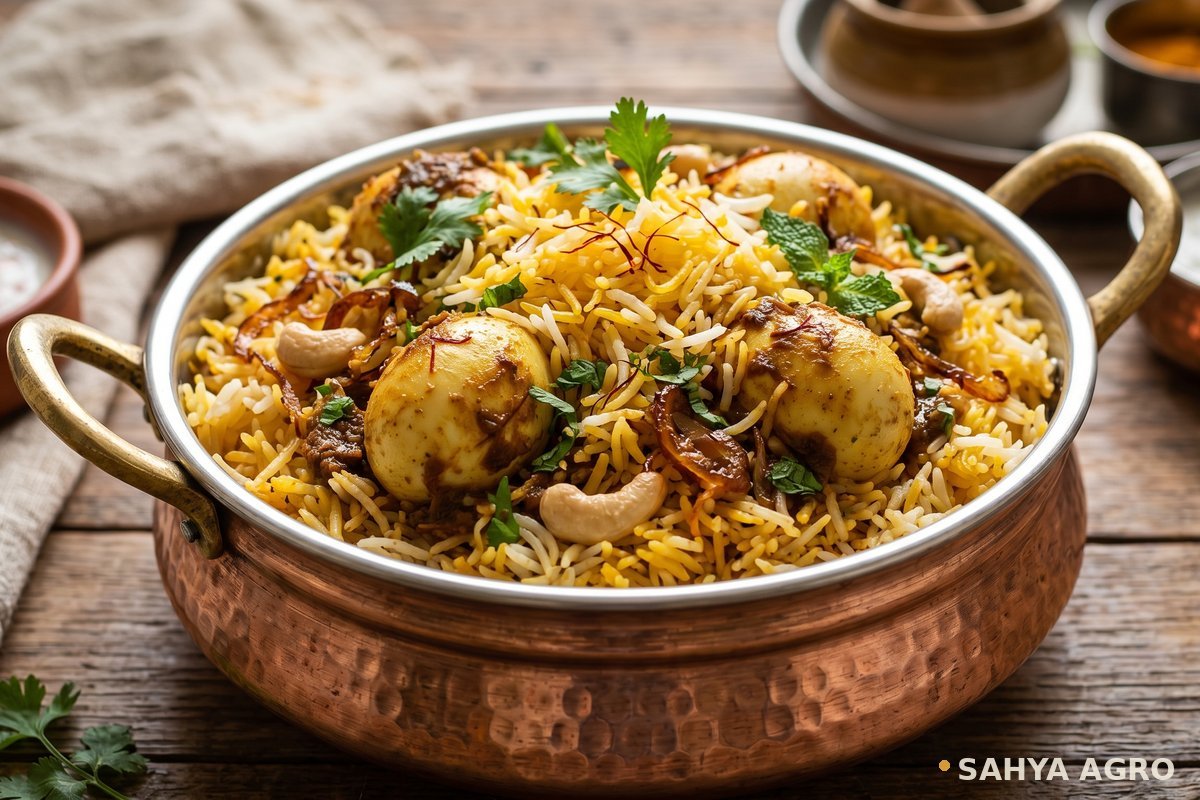 Hyderabadi egg biryani
